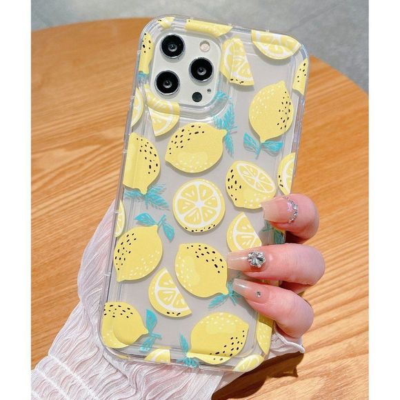 Other - iPhone 14 Pro Max Lemon Pattern Anti-fall Multicolor Phone Case